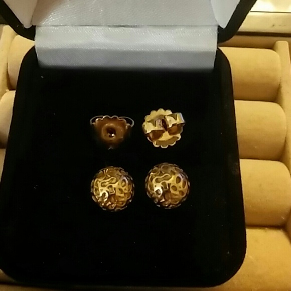 Authentic Gold Signature Coach Earrings