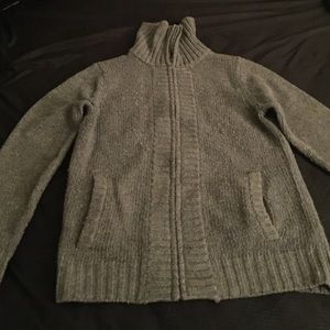 Zip up cardigan sweater