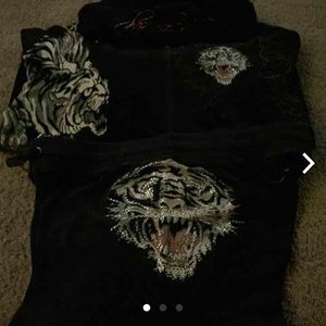 Ed Hardy velour sweatsuit !