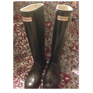Tall Shiny Hunter Boots