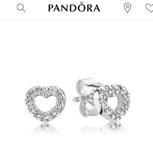 Pandora heart earrings