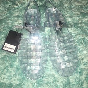 Clear jelly sandals