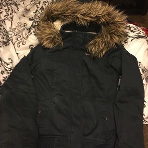 Hollister Jacket With Detachable Fur