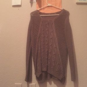 Taupe knit sweater