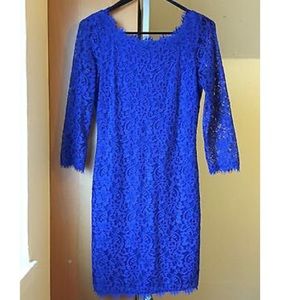 Diane von Furstenberg Zarita Royal Blue Size 0