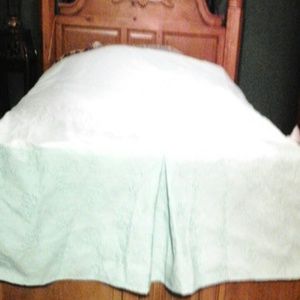 Ralph Lauren Queen Mint Green Bed Skirt Ruffle