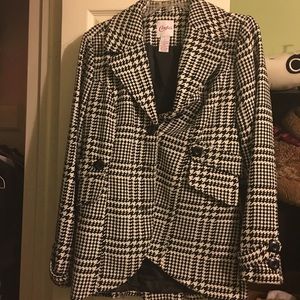 Checkered Pea Coat