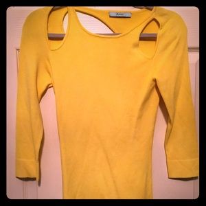 Marciano yellow sweater shirt