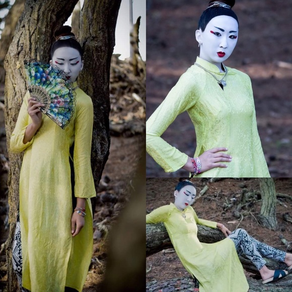 Geisha glam kimono and tribal pant