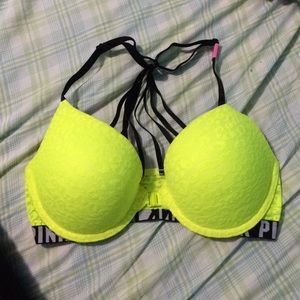 Push up strappy back bra