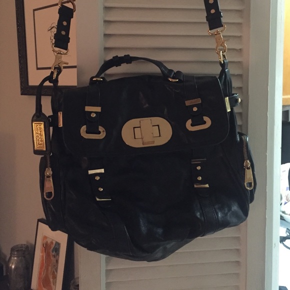 Badgley Mischka long strap handbag