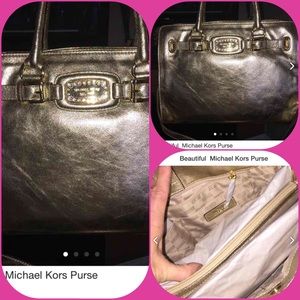 Beautiful authentic MK gold large purse