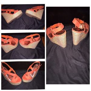 Vintage wedge heels size 6