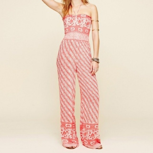 free people printed vintage tube romper