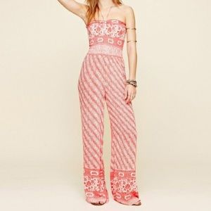 free people printed vintage tube romper