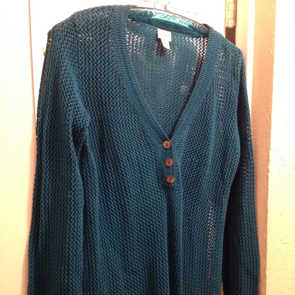 Chico's teal blue sweater - Picture 2 of 4
