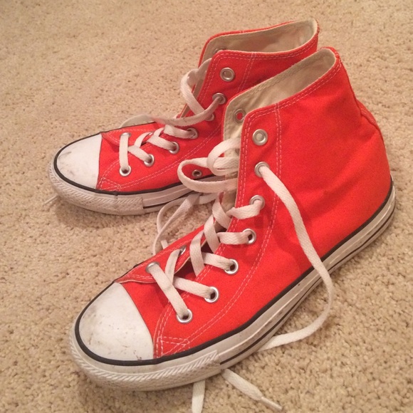 Orange High Top Converse