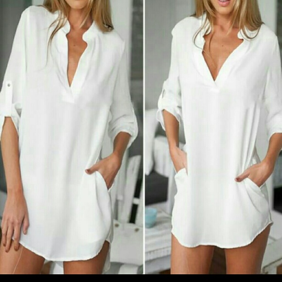 NIP White Tunic Cover/Up