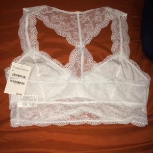 White Bralette (Not From free people)