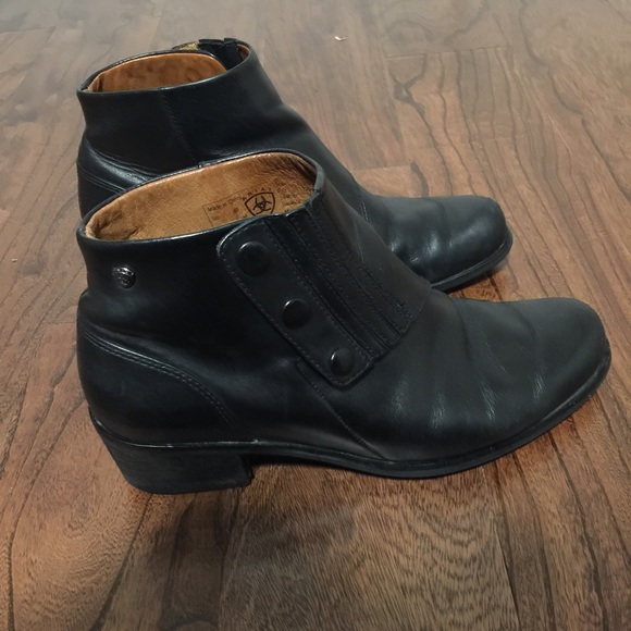 ariat black ankle boots