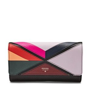 Fossil Leather Zip Around Wallet