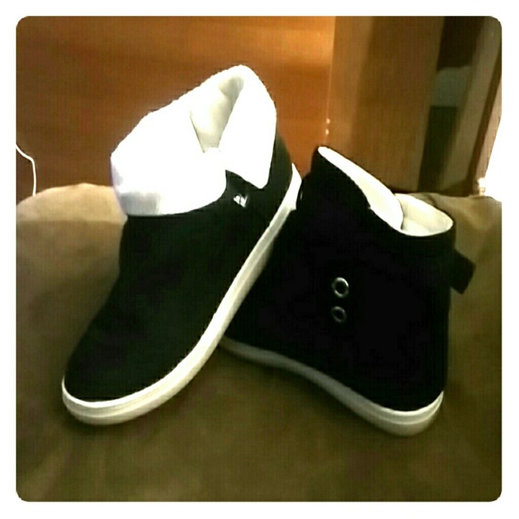 Black and White Booties