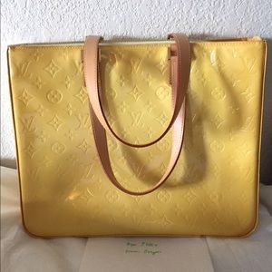 Authentic LV Columbus Vernis tote bag
