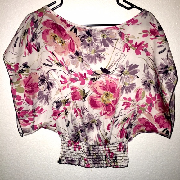 Floral Batwing Top