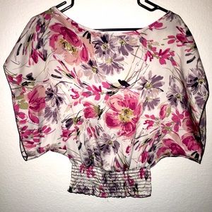 Floral Batwing Top