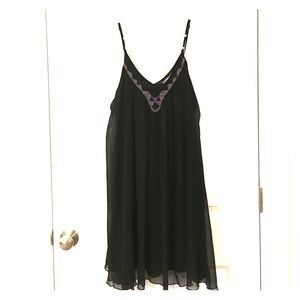 Flowy black Express dress with beaded detail