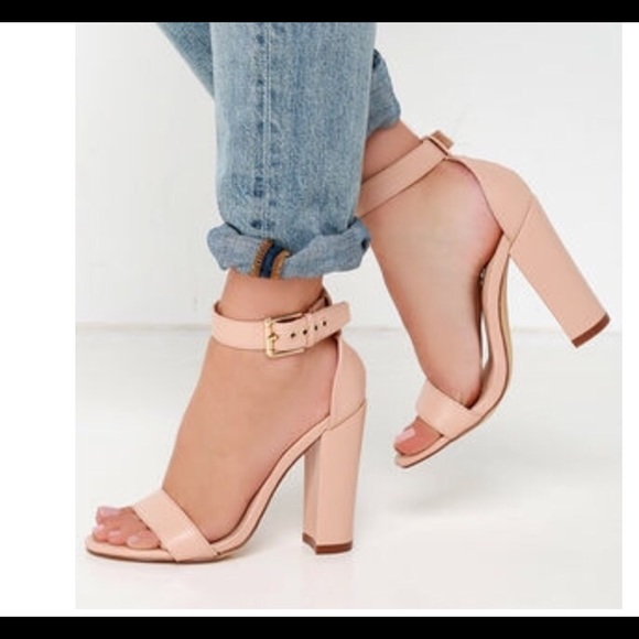 Ankle Strap Chunky Sandal Heels