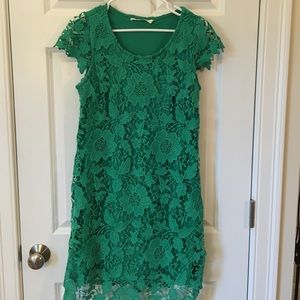 Green Lacey overlay dress