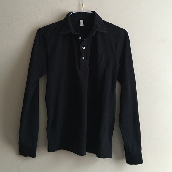 Black American Apparel collared shirt