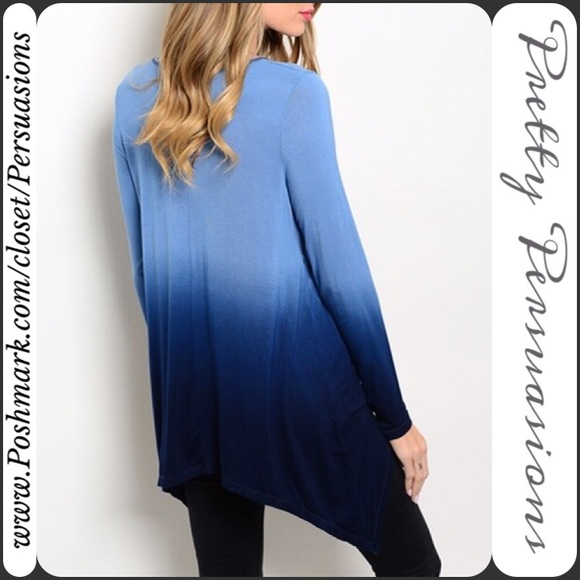 SOLD ~ NWT Long Sleeve Ombré Top - Picture 2 of 2