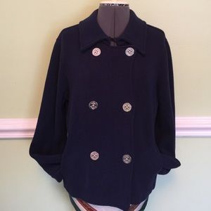 Blue Ralph Lauren Nautical Anchor Sweater Silver L