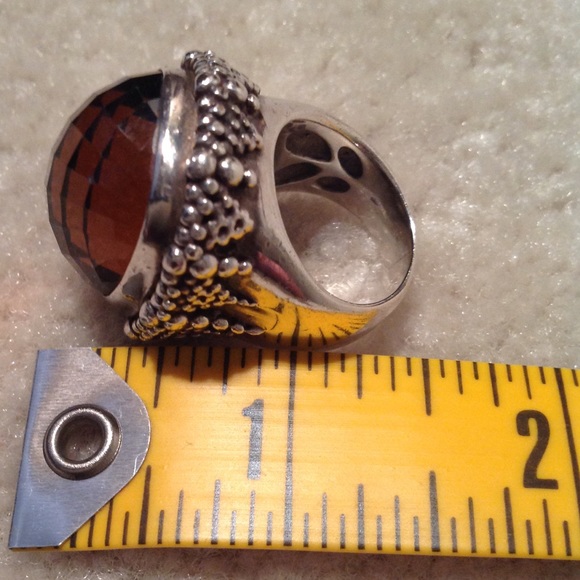 MASSIVE solid Sterling silver Stephen Dweck ring - Picture 5 of 5