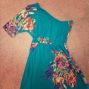 Needle & Thread one shoulder dress from anthro