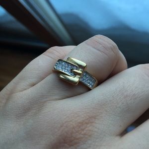 Michel Kors Buckle Ring Size 7