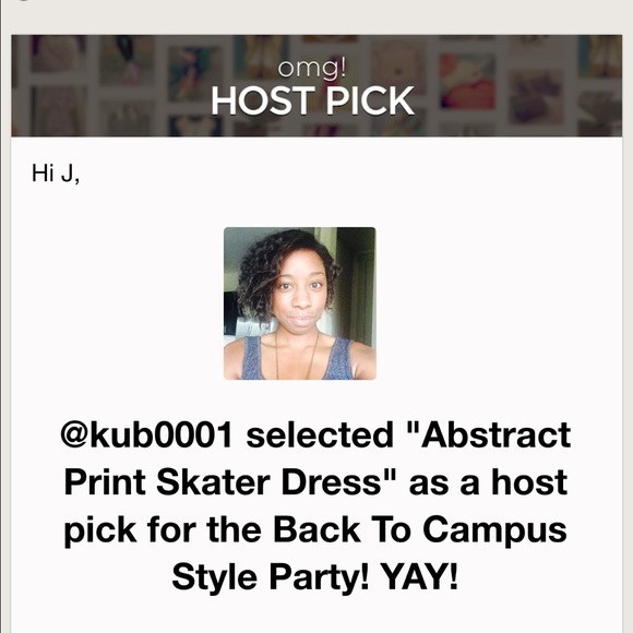 ✨✨HP✨✨ Abstract Print Skater Dress - Picture 5 of 5