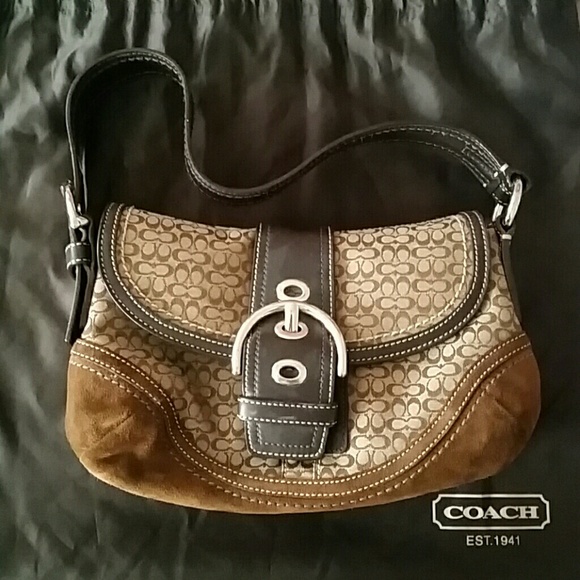 !!Price Drop!! NWOT Coach hobo brown suede purse