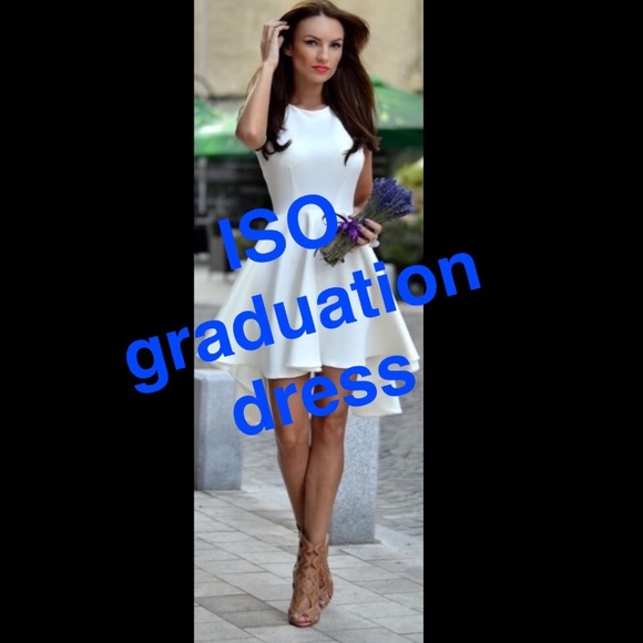 ISO White Graduation dress SHARE PLEASE tag me