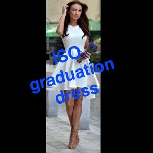 ISO White Graduation dress SHARE PLEASE tag me