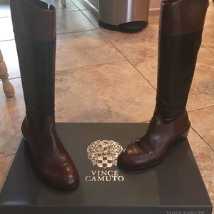 Vince Camuto Two-Toned Leather Boots Size 8.5