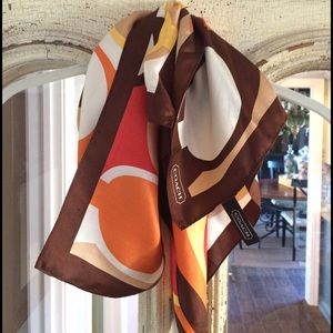 Coach 100% Silk Scarf