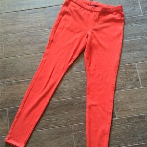 HUE, Vibrant Orange Colored Jeggings