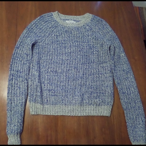 Abercrombie Blue and White sweater