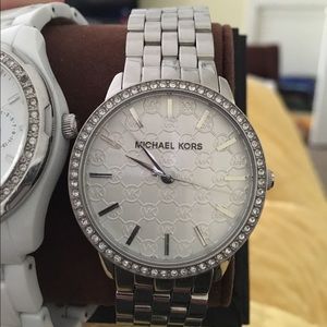MK silver watch 💯authentic
