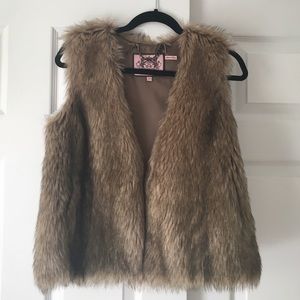Juicy Couture Faux Fur Vest Size S