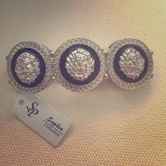 Greek designed lion motif bracelet