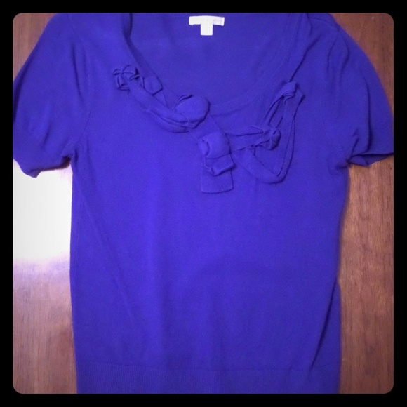 New York and Company blue blouse